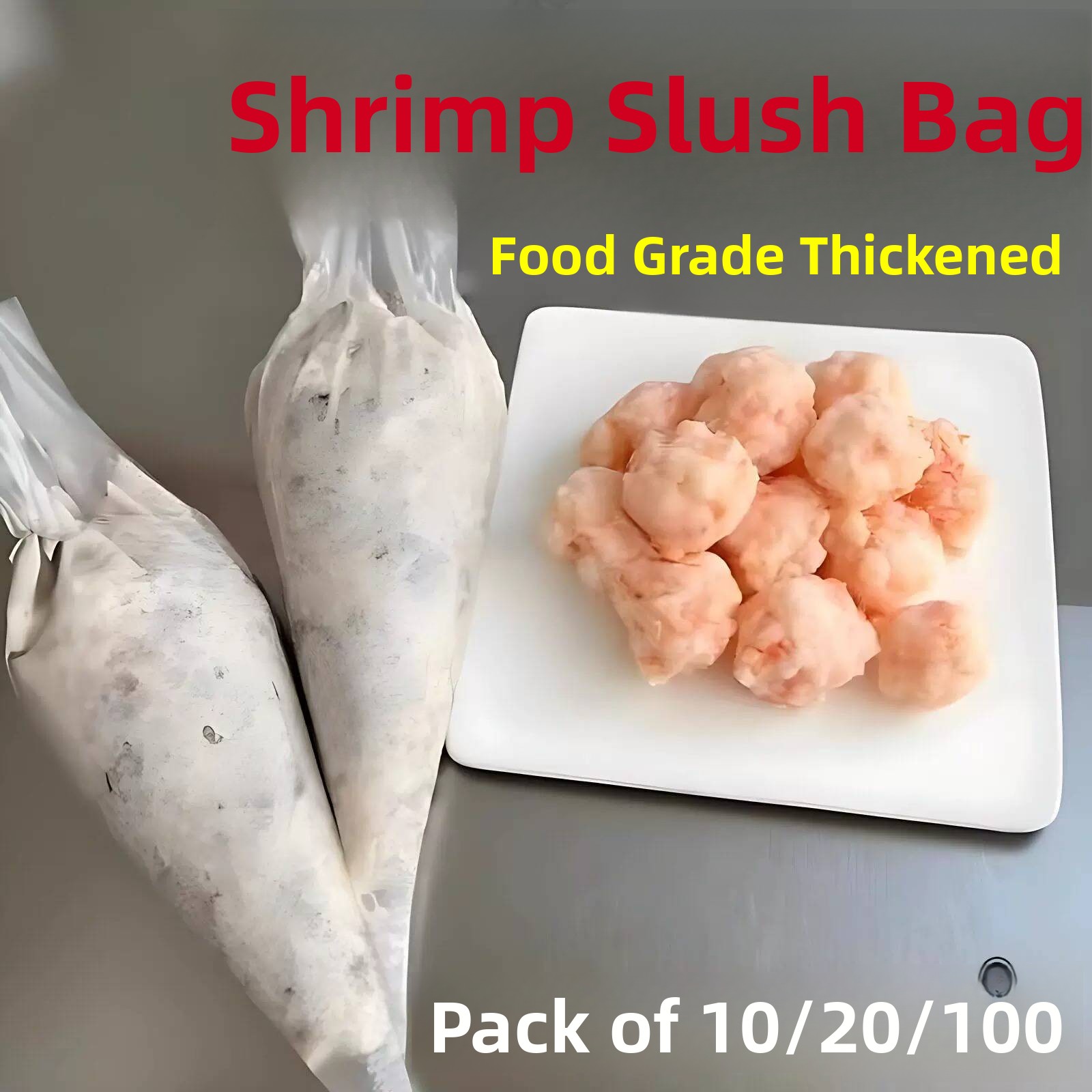 Baby Food Shrimp - Jednorazowe woreczki do wyciskania kremówki z