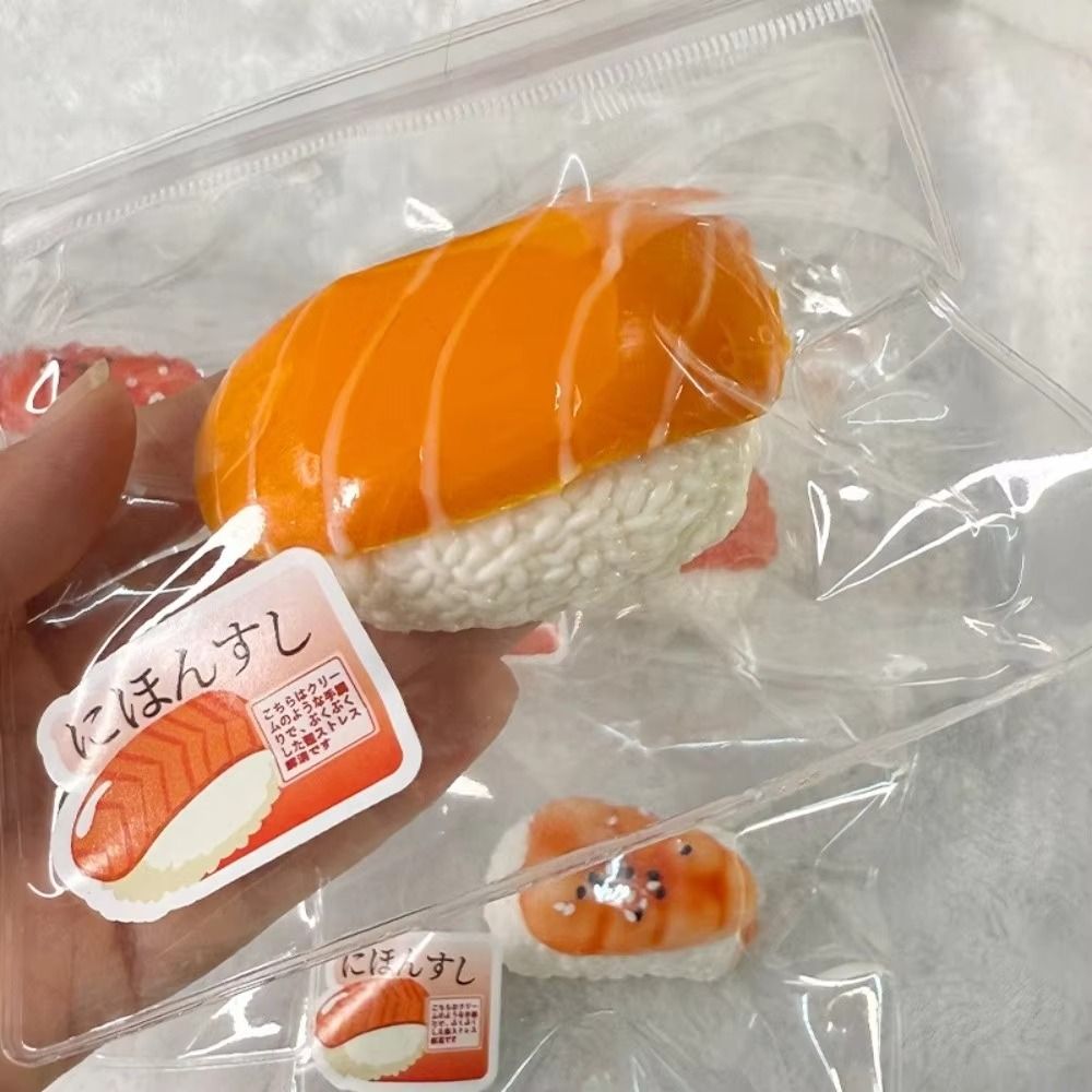 Baby Food Shrimp - Symulacyjne jedzenie, sushi, zabawki do ściskania,