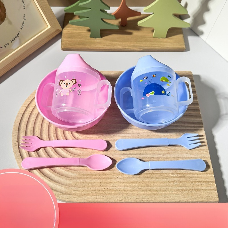 Baby Food Newborn - 4-częściowy zestaw naczyń do karmienia niemowląt