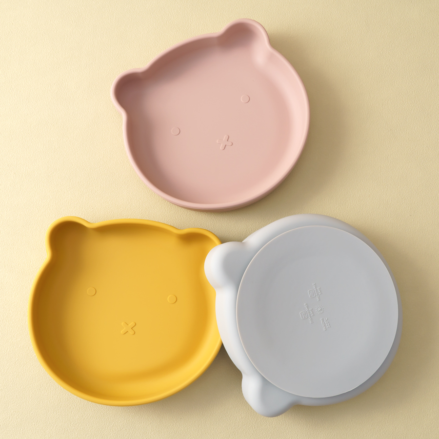 Easy Baby Food - 1PC Silikonowe naczynia dla niemowląt Talerz
