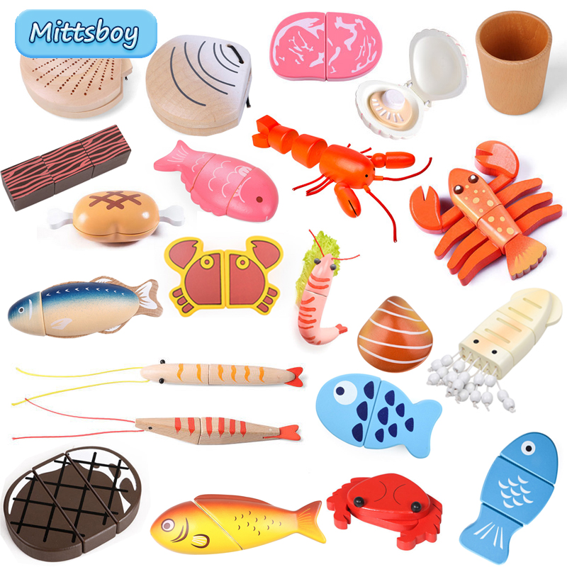 Baby Food Shrimp - Nowa symulacja Montessori zwierząt magnetyczny domek