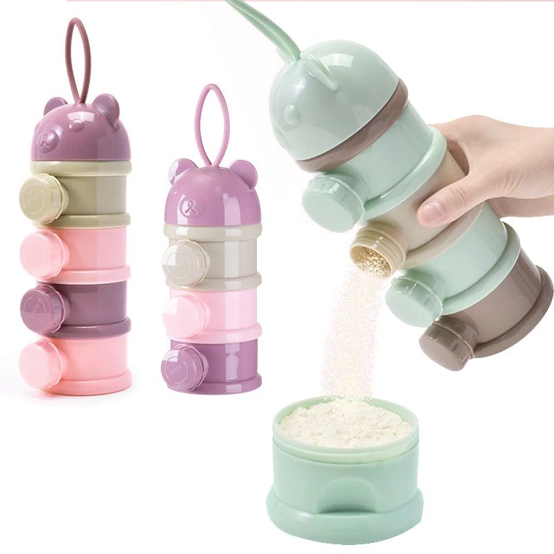 Baby Food Stuff - 3/4-warstwowy przenośny pojemnik na jedzenie dla