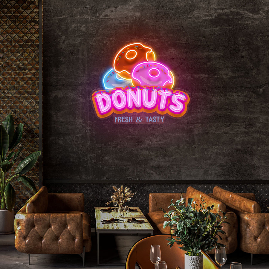 Baby Food Restaurant - Niestandardowa restauracja z pączkiem Neon Fast