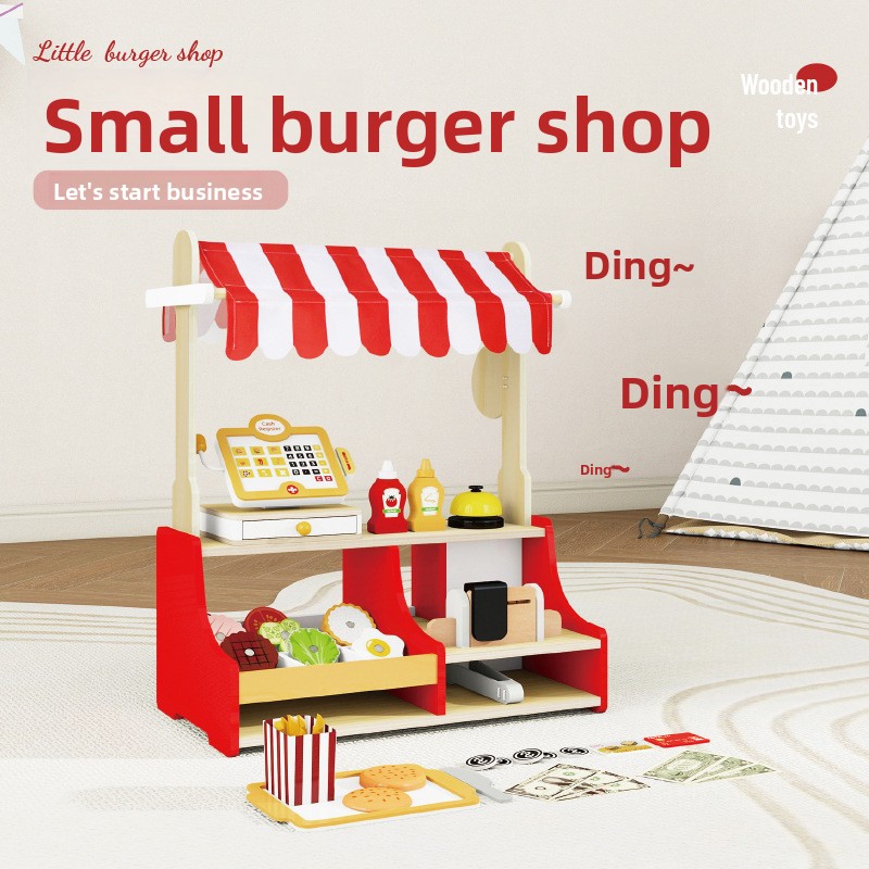 Baby Food Restaurant - Drewniane puzzle dla dzieci, zestaw sklep