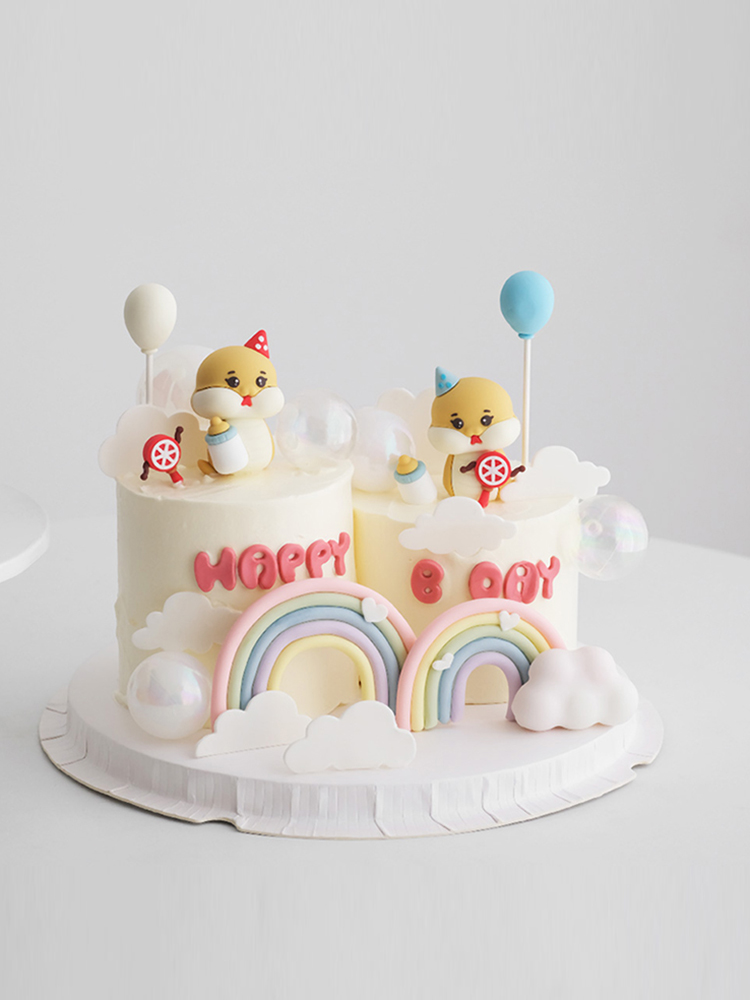 Baby Food Newborn - 2025 rok węża noworodek tort urodzinowy