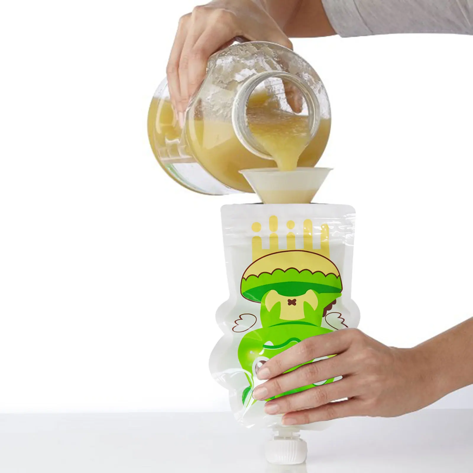 4 szt. Torba do przechowywania – Baby Food Reusable Pouches recenzja i cena