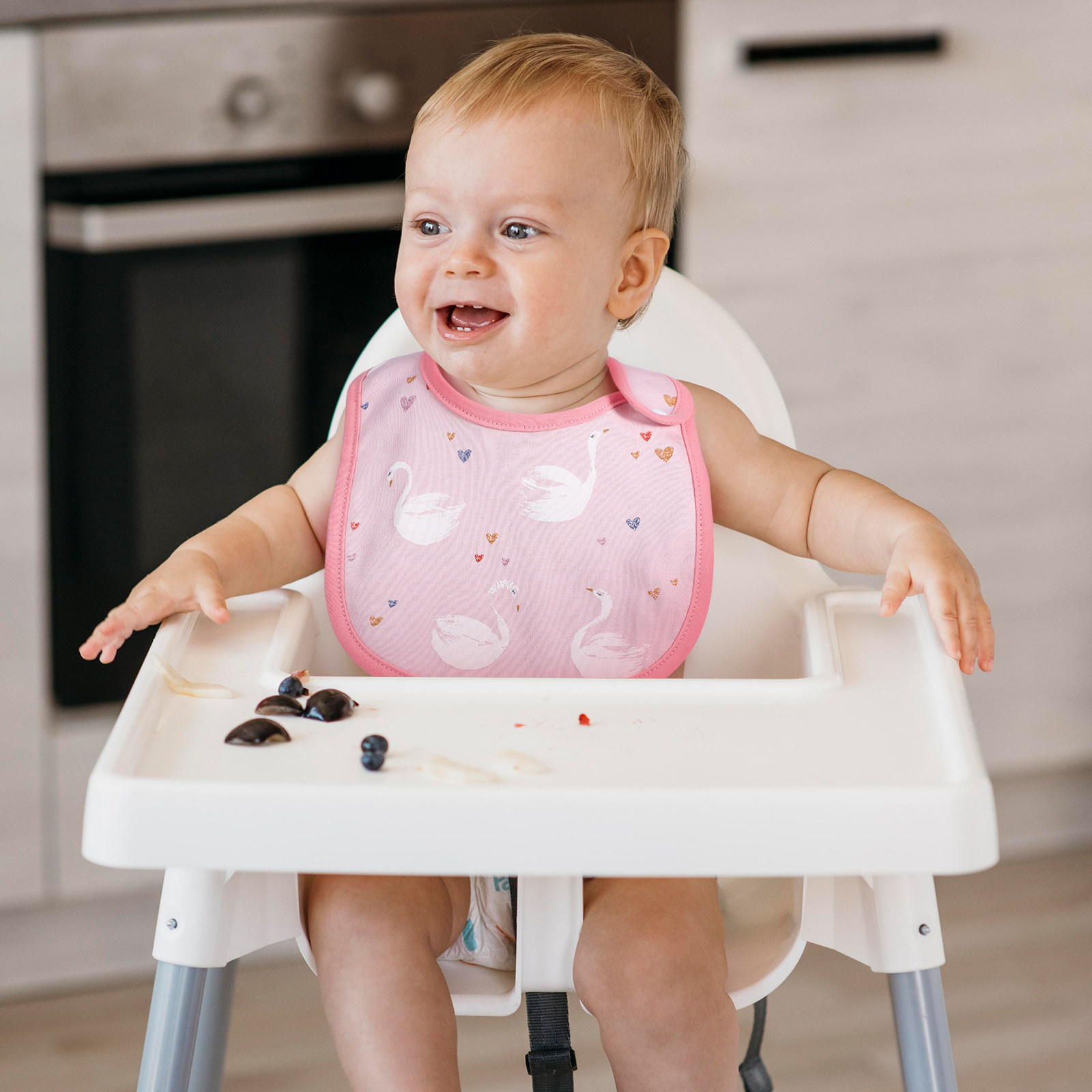 3 sztuki bawełnianych śliniakó – Baby Food Newborn recenzja i cena