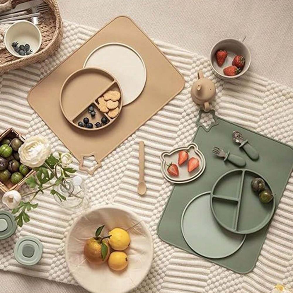 1 SZTUK Prosta silikonowa podk – Baby Food Restaurant recenzja i cena