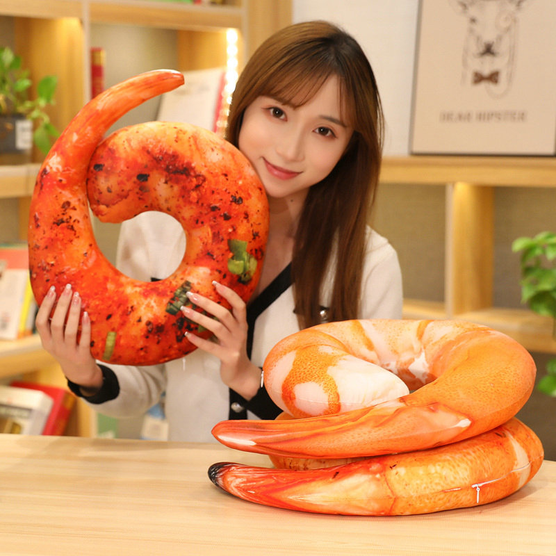 40cm Cartoon krewetka poduszka – Baby Food Shrimp recenzja i cena