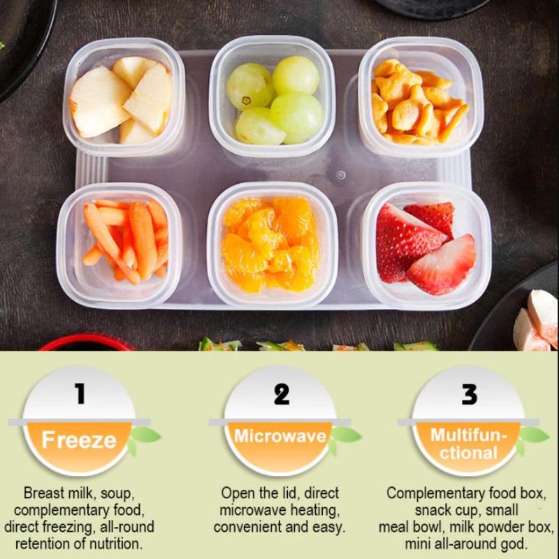 4/6 szt. Pojemnik do przechowy – Freezer Tray Baby recenzja i cena