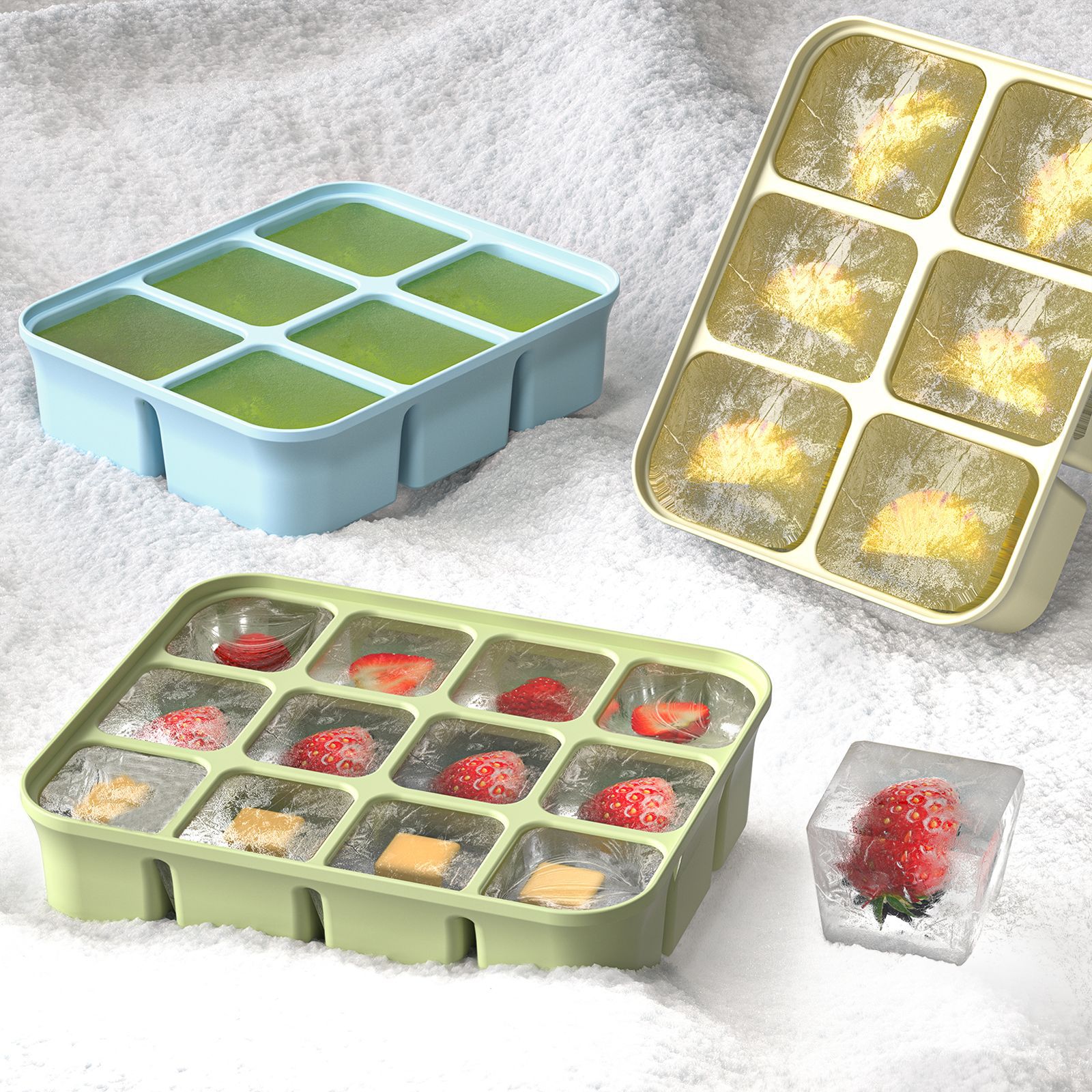 3 szt. Silikonowe foremki do m – Freezer Tray Baby recenzja i cena