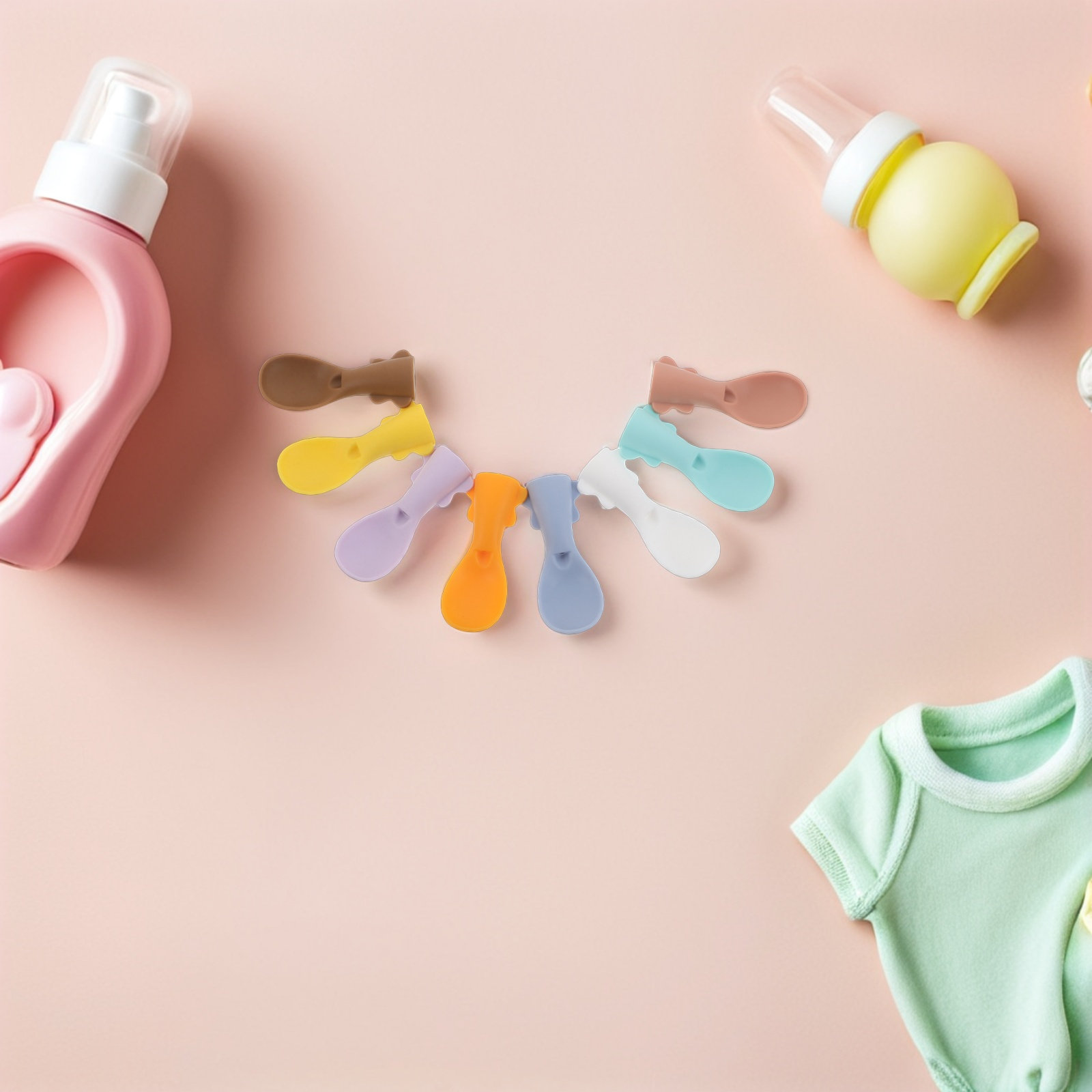 8 sztuk silikonowych łyżeczek  – Baby Food Reusable Pouches recenzja i cena